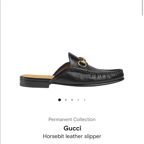 Authentic Gucci men horsebit leather slippers - Picture 1 of 8